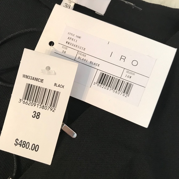 IRO Front Lace-Up Virgin Wool Blend Dress - Picture 6 of 11